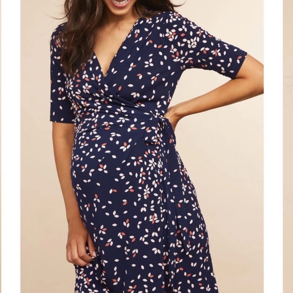 Great condition Maternity wrap knee length dress